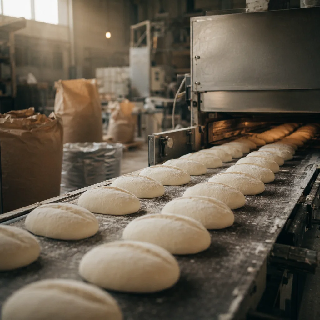 Industrial Bread Baking — scene photography